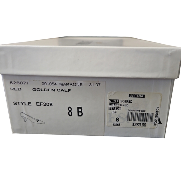 Vintage Escada Red Heels 👠 - Picture 6 of 6